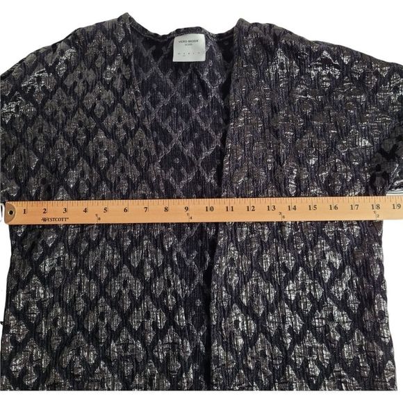 Vero Moda Fringe Jacket/Kimono Black Size Small - Picture 8 of 12